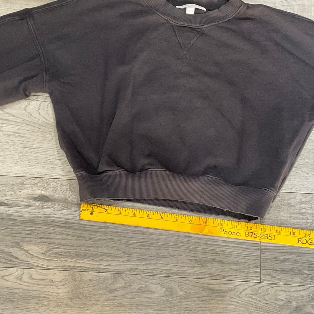 Spiritual gangster sweatshirt distressed cropped size small with wide sleeves - Picture 7 of 11